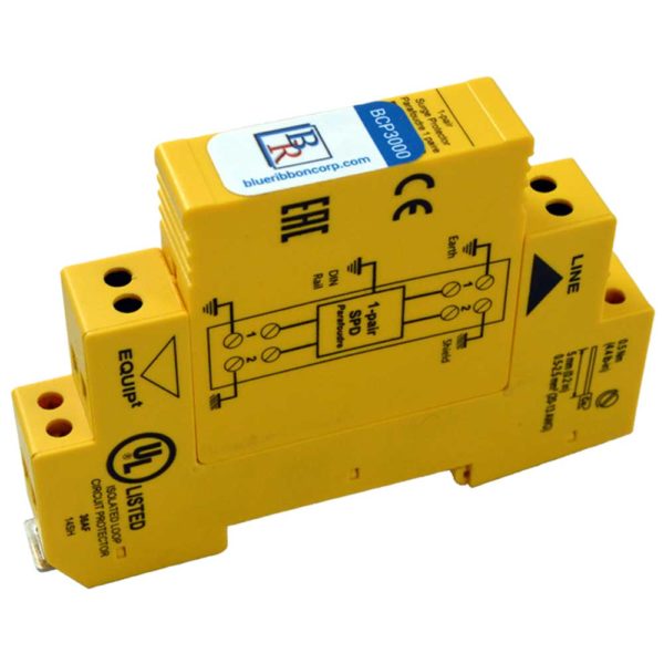 BCP3000 Surge Protector provides protection against lightning and voltage surges for Model 311-M351 (4-20 mA only)