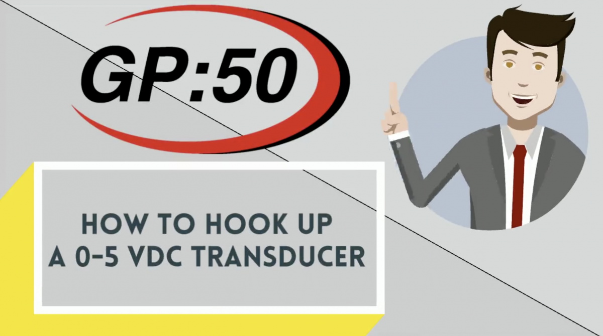 How to Hook up a 0-5 VDC Transducer