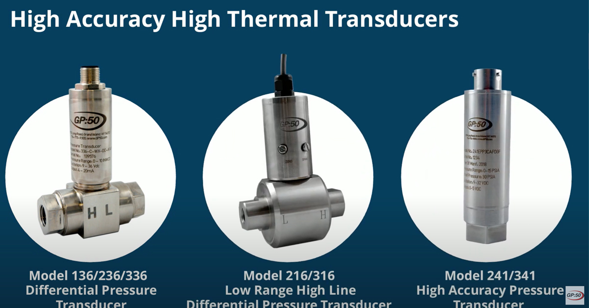 Product Spotlight: High Accuracy High Thermal Pressure Transducers