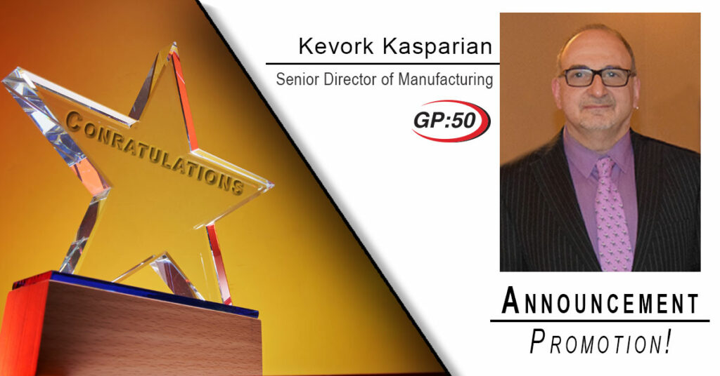 Kevork Kasparian, Senior Director of Manufacturing